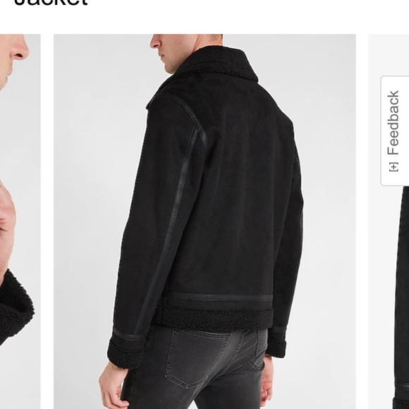 Express NWT Sherpa lined aviator jacket - Picture 5 of 9